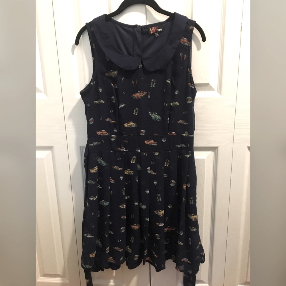 Yumi retro novelty car & jukebox pinup dress